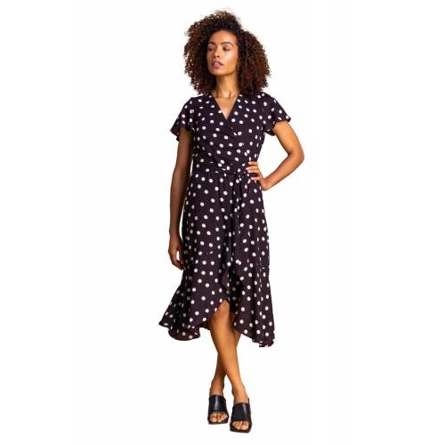 Bild von Roman Originals Frilled Hem Spot Print Dress