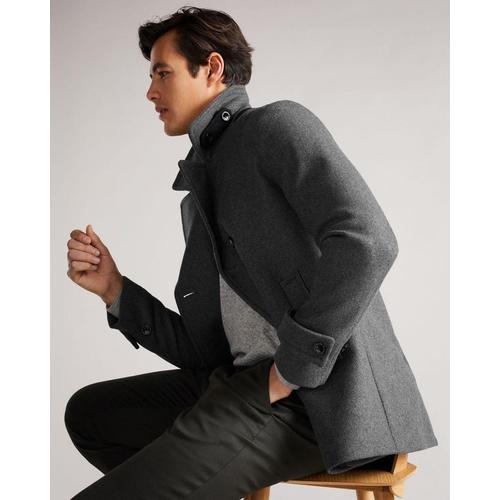 Bild von Wool Peacoat – Gray – Ted Baker Coats
