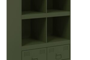 Bild von vidaXL Highboard Olive Green 67x39x95 cm Steel