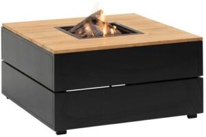 Bild von Cosi – Cosipure 100 Black and Teak Square Fire Pit
