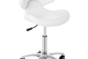 Bild von physa Stool Chair with Back – 440- 570 mm – 150 kg – White PHYSA ANDRIA WHITE
