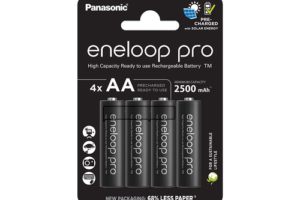 Bild von Panasonic Eneloop Pro AA HR6 2500mAh Rechargeable Batteries   4 Pack
