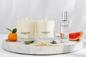 Bild von Valentte London Special Offer Lemongrass Candle + Neroli Candle + FREE Lime & Grapefruit Room Mist