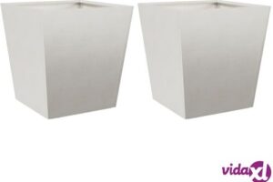 Bild von vidaXL Garden Planters 40x40x40 cm 2 pcs Stainless Steel